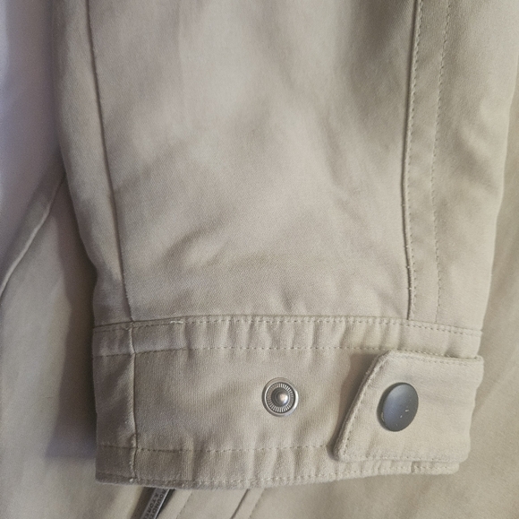 Roundtree & Yorke Mens Beige Jacket With Zipper And Button Closure Size Large - Picture 5 of 15